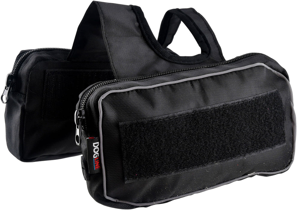 DogLine Saddle Bags for Quest Harness, Black - C  