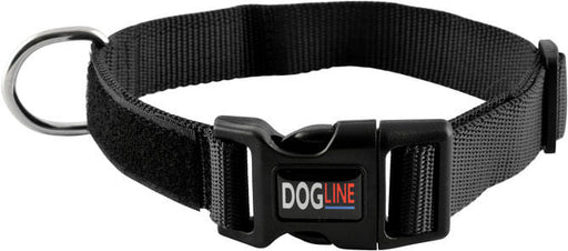 DogLine Omega Nylon Service Dog Collar - Black Small 