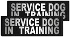 Reflective "Service Dog In Training" Patches, set of 2 - A  