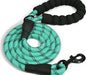 Doggy Tales Braided Rope Leash, 5 ft - Turquoise  