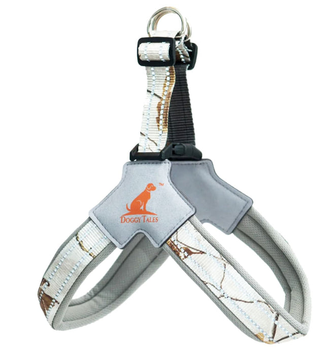 Doggy Tales Realtree Step In V Harness, Snow - Doggy Tales Realtree Step In V Harness, Snow, 2X  