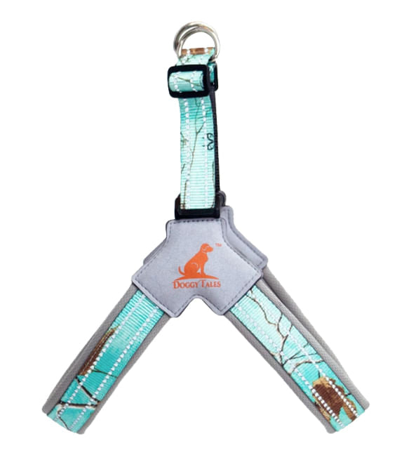 Doggy Tales Realtree Step In V Harness, Sea Glass - Doggy Tales Realtree Step In V Harness, Sea Glass, 2X  