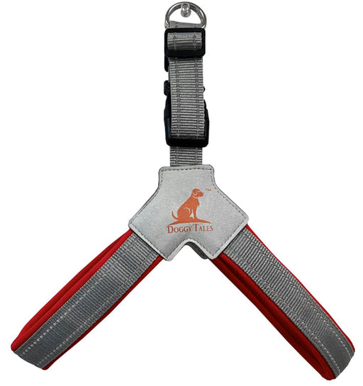 Doggy Tales Step In V Harness, Red - Doggy Tales Step In V Harness, Red, 2X  