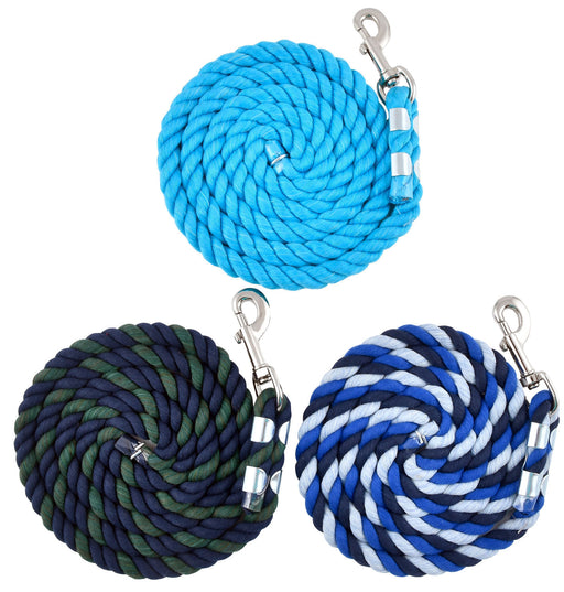 Perri's Leather Cotton Lead Ropes, Assorted Color, 1/2" x 6' -   