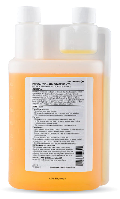 StandGuard® Pour-On Insecticide - 900 mL StandGuard Pour-On Insecticide  