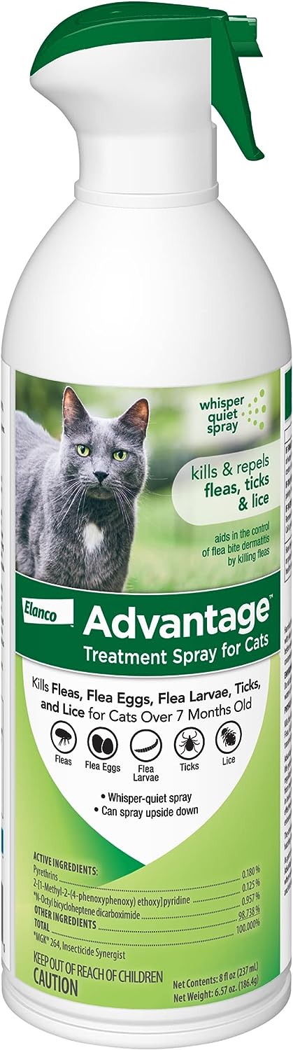 Advantage Treatment Spray for Cats, 8 oz -   