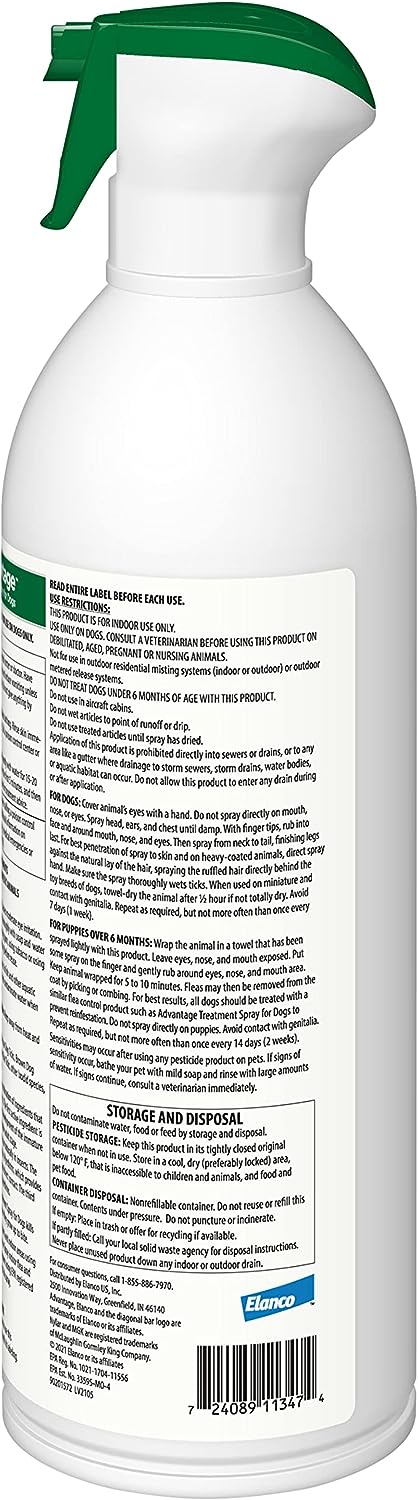 Advantage Treatment Spray for Dogs - Advantage Treatment Spray for Dogs, 8 oz  