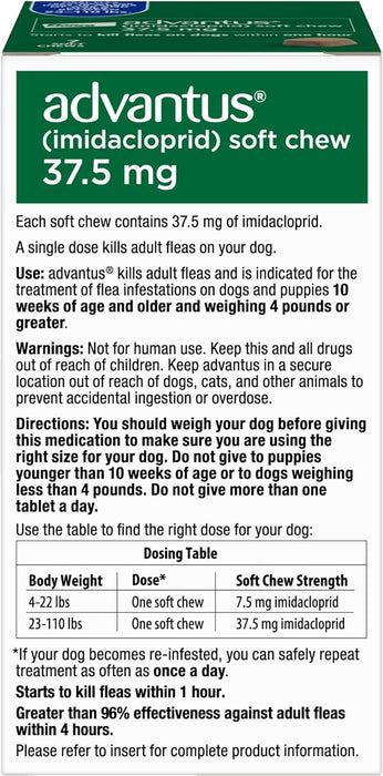 Advantus Soft Chews for Dogs 23-110 lb - 7 count Advantus for Dogs 23-110 lb  