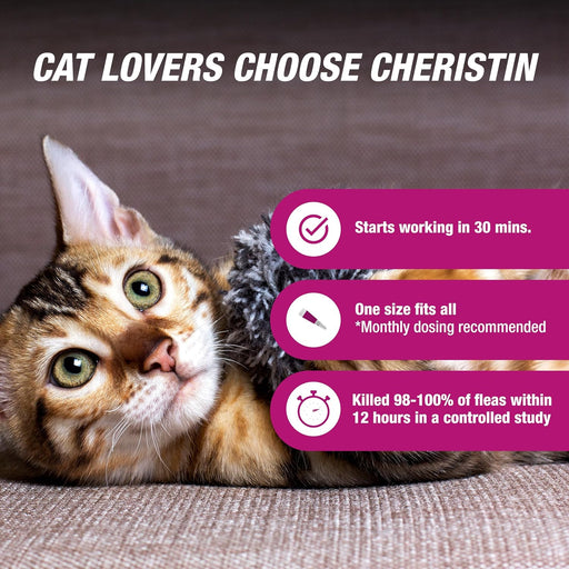 Cheristin Topical Flea Treatment for Cats - 6 ct Cheristin Topical Flea Treatment for Cats  