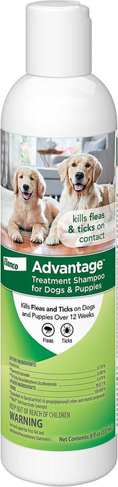 Advantage Treatment Shampoo for Dogs & Puppies - 8 oz Advantage Treatment Shampoo, Dog/Pup  