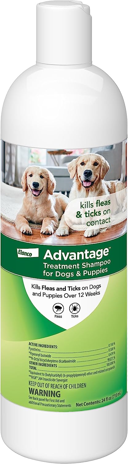 Advantage Treatment Shampoo for Dogs & Puppies - 24 oz Advantage Treatment Shampoo, Dog/Pup  