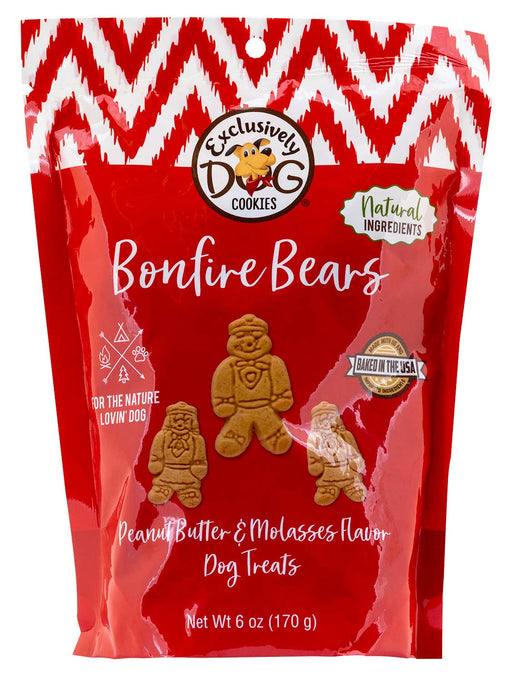 Bonfire Bears PB & Molasses Cookies for Dogs, 6 oz -   