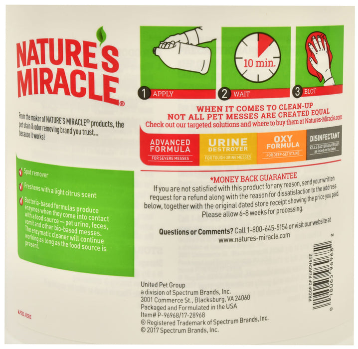 Nature's Miracle Enzymatic Stain & Odor Remover, Gallon -   