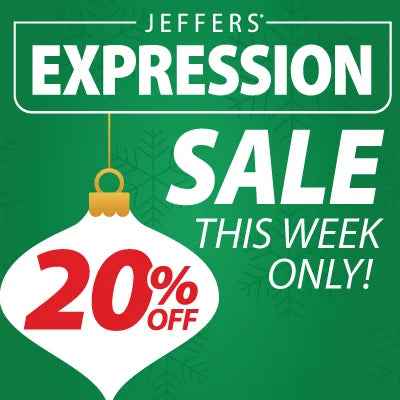 20% Off Jeffers Expression items, Ends Friday 12/19