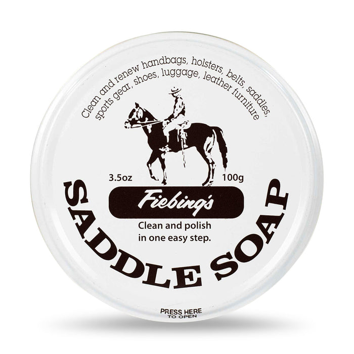 FIEBINGS WHITE SADDLE SOAP PASTE 3.5 OZ Color WHITE