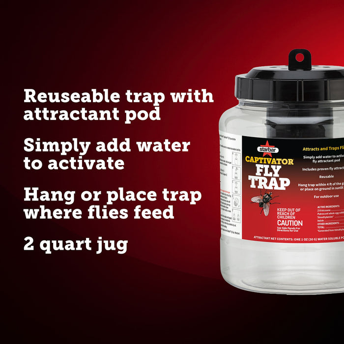 Captivator Reusable Outdoor Fly Trap