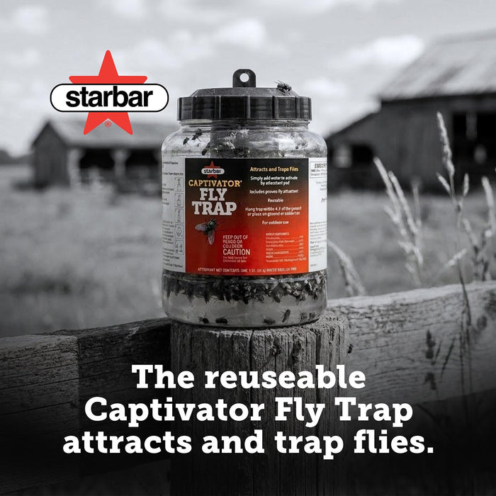 Captivator Reusable Outdoor Fly Trap