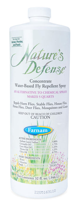 Nature's Defense Fly Repellent Spray - Nature's Defense, 32 oz concentrate  