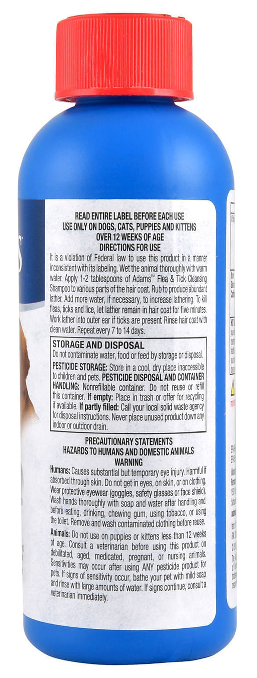 Adams Flea & Tick Cleansing Shampoo - 6 oz Adams Flea & Tick Cleansing Shampoo  