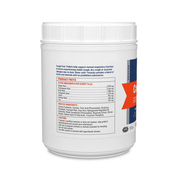 Pellets para equinos que no producen tos