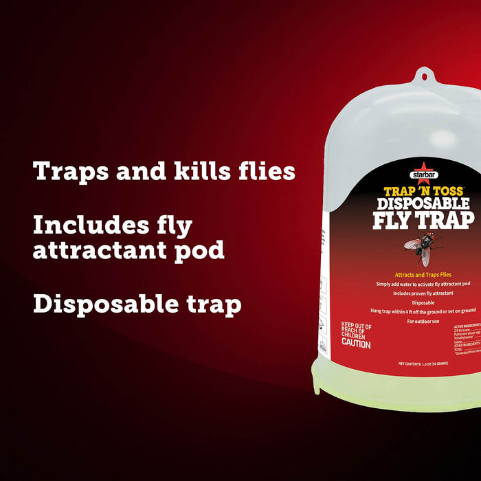 Trampa para moscas desechable Trap 'n Toss