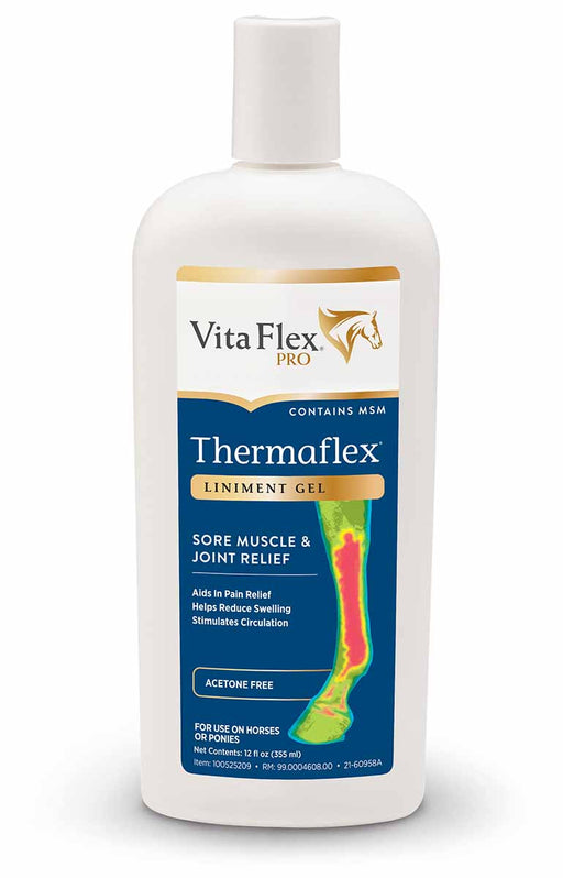 Thermaflex Liniment Gel with MSM, 12 oz - 12 oz Thermaflex Liniment Gel  