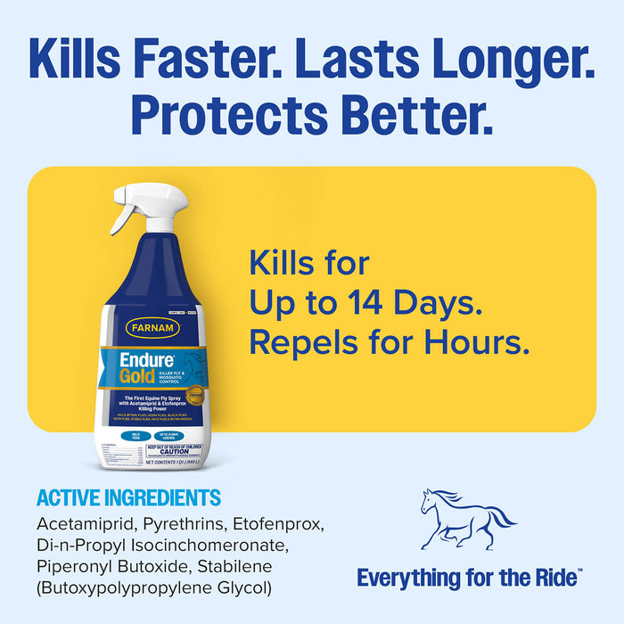 Farnam Endure Gold Killer Fly & Mosquito Spray Size 15 oz