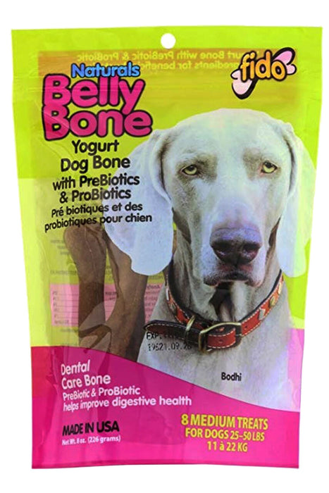 Fido Belly Bones Naturals Dental Care Treats - Fido Belly Bones Naturals Dental Care Treats, Med/8 pk  