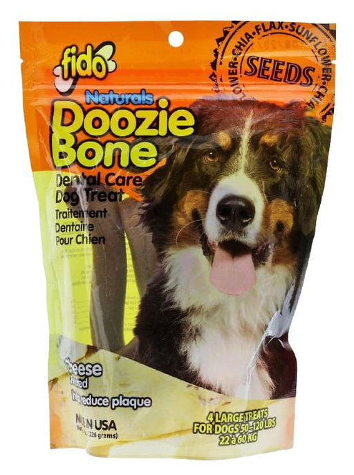 Fido Naturals Doozie Bone, Cheese - Fido Naturals Doozie Bone, Cheese, Lg/4 ct  