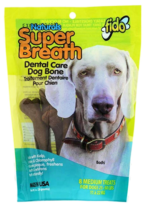 Fido Superbreath Naturals Dental Care Treats - Fido Superbreath Naturals Dental Care Treats, Med/8 ct  