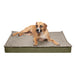 Deluxe Orthopedic Mattress Dog Bed, Quilt Top Convertible Indoor/Outdoor - Dark Sage  