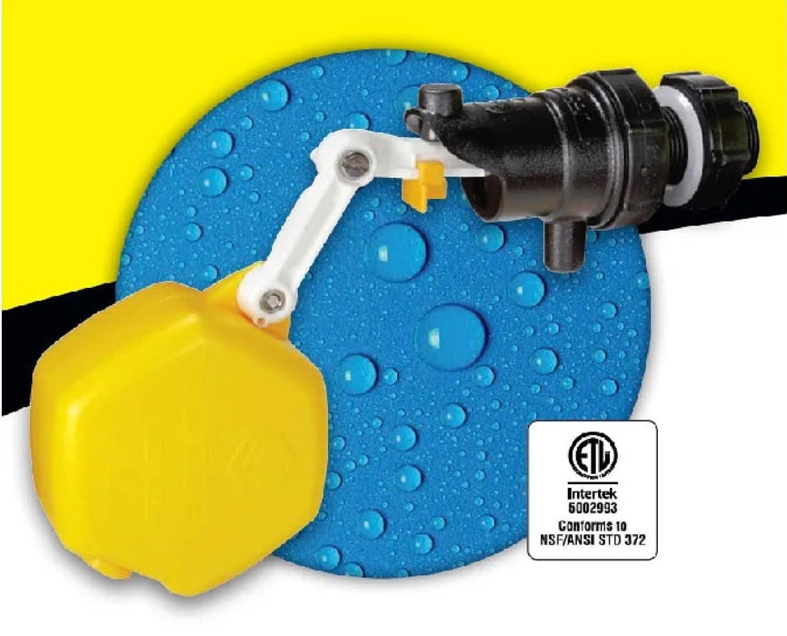 Jobe Rojo Compact Float Valve, 3/4" - Yellow  