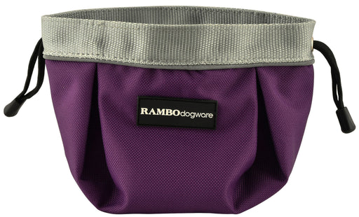 Rambo Dog Feed Bowl - Purple/Silver  