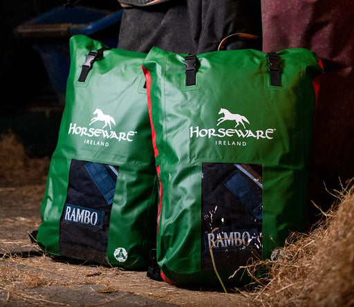 Rambo Duo Horse Turnout Blanket w/ Bag for Life - 81 in  