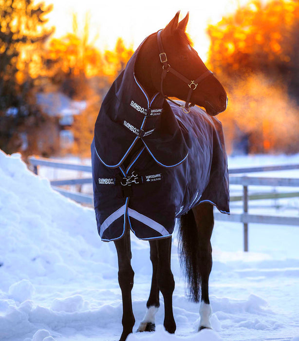 Rambo Duo Horse Turnout Blanket w/ Bag for Life - 81 in  