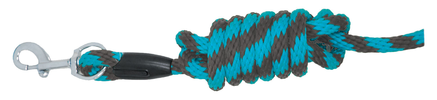 Loveson Lead Rope for Horses w/ Trigger Clip, 6'  - Excalibur/Teal  