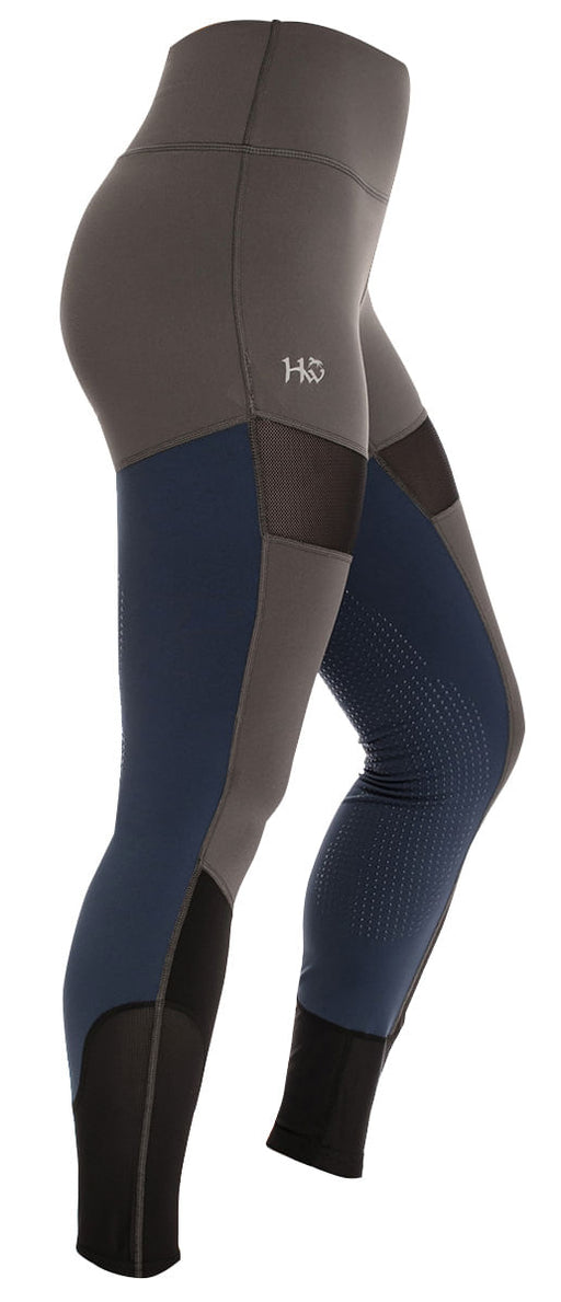 Horseware Fashion Riding Tights - Gray/Navy XXSmall 