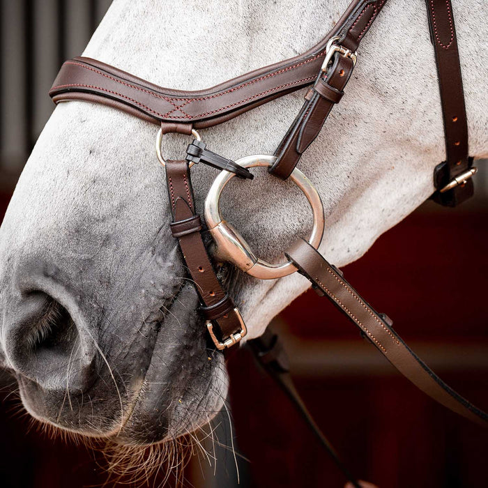 2.0 Micklem Competition Bridle, Havana - Dark Havana Cob 