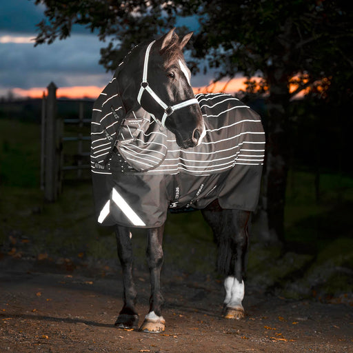 Amigo 1200 Denier FieldSafe Reflectech Plus Turnout Blanket Color Black