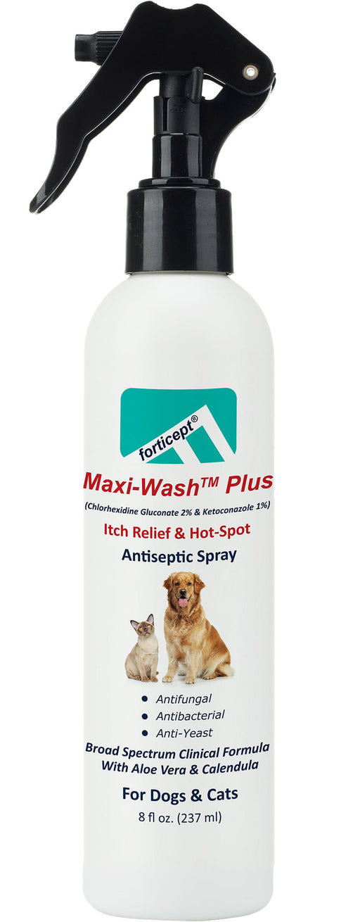 Forticept Maxi-Wash Plus Itch & Hot Spot Spray, 8 oz -   