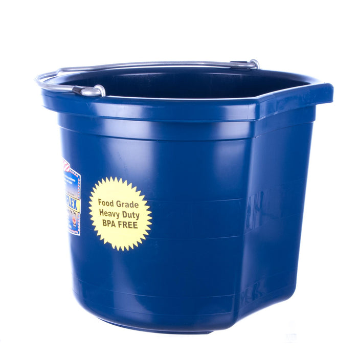 Fortiflex Flatback Bucket 24 qt (6 gallon) - Sapphire  