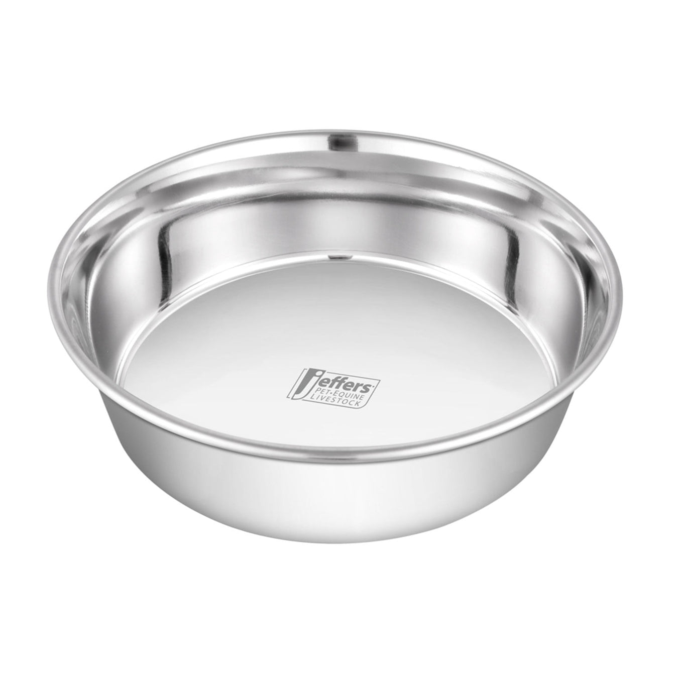 Jeffers Heavy Weight Stainless Steel Pet Bowls – Durable Pet Food & Water Dish, Chew - Resistant, Dishwasher Safe - G3HC - 8 oz (1/2 Pint) - Single - 2