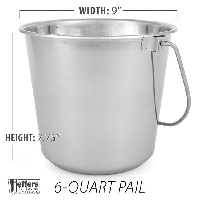 Jeffers Multi-Purpose Stainless Steel Pails w/ Handle