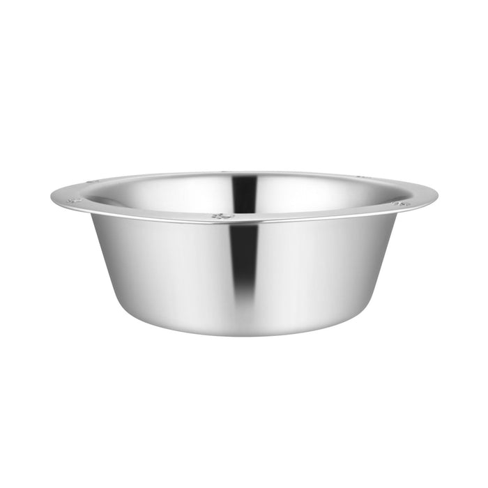 Stainless Steel Embossed Wide-Lip Bowls - 3 Quart Embossed Wide Lip Bowl  