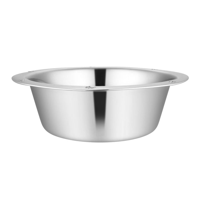 Stainless Steel Embossed Wide-Lip Bowls - 5 Quart Embossed Wide Lip Bowl  