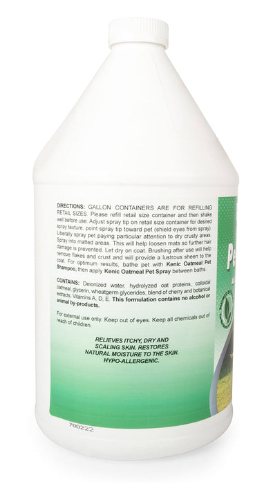 Kenic Oatmeal Pet Spray - Oatmeal Pet Spray, gallon  