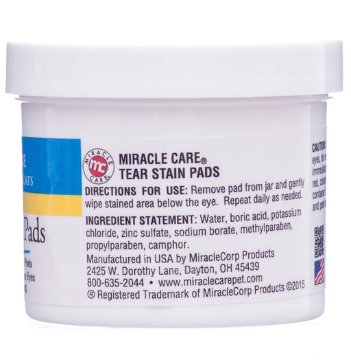 Dog Tear Stain Remover Pads, 90 count -   