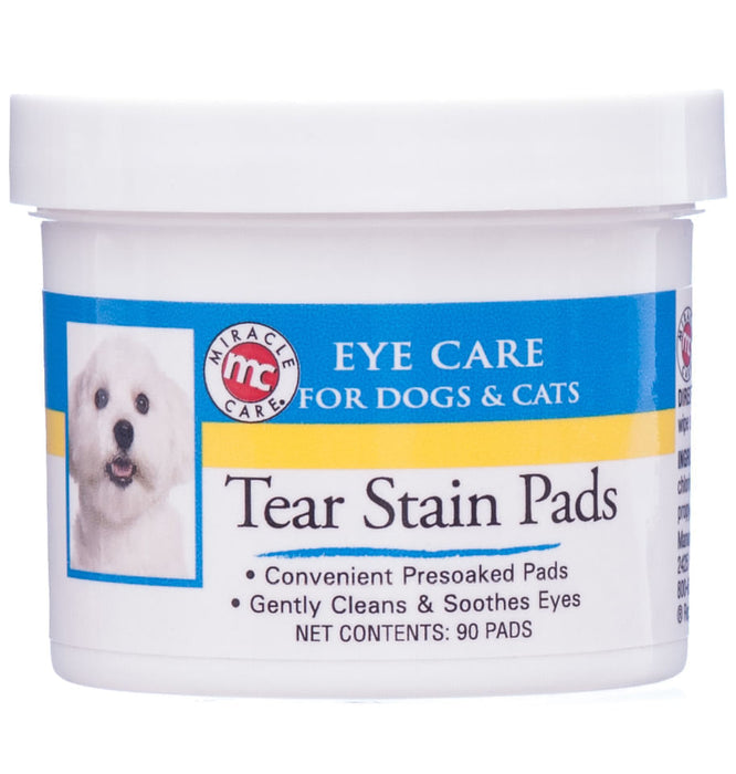 Dog Tear Stain Remover Pads, 90 count -   