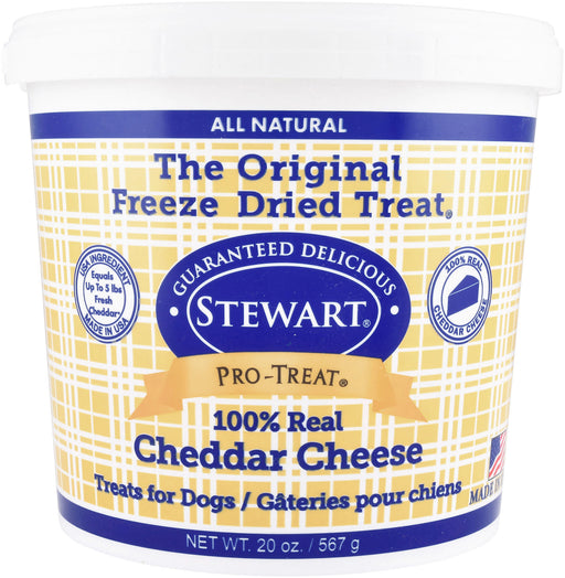 Stewart Pro-Treat Freeze-Dried Cheddar Cheese Treats for Dogs - 4.2 oz  