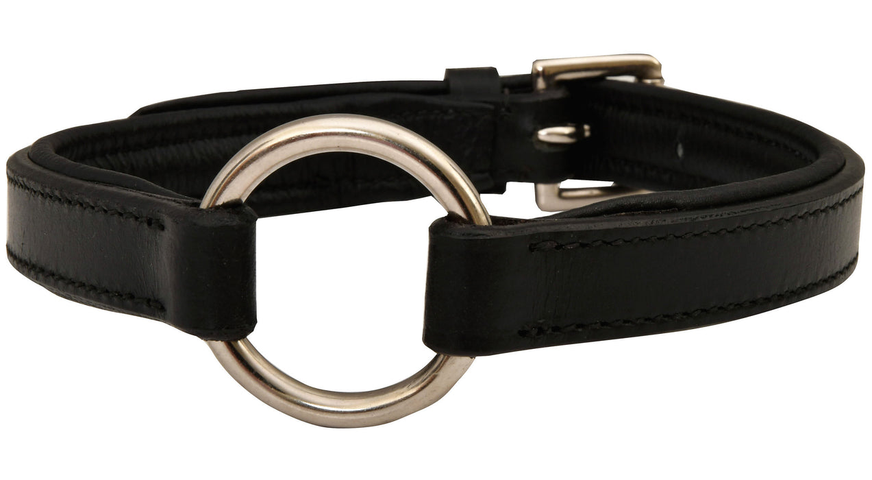 Jeffers Premium Padded Black Leather Collars - 1" x 22" Jeffers Premium Padded Black Leather Collar  